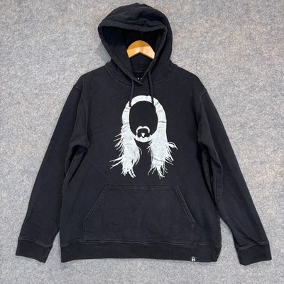 Dim Mak x Steve Aoki Hoodie Sweatshirt Adult XL Neon Future IV Silver Holograph