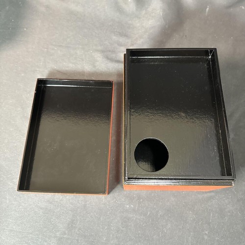 Teedose Chrysantheme Arabesque Zinnober Lackgeschirr ea Zeremonie Utensilien Sado - Bild 9 von 19