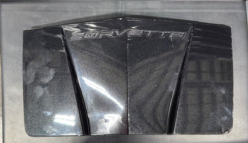 2020-2026 Corvette C8 Front License Plate Cover  OEM GM Black