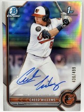 2022 Bowman Chrome Prospect Creed Willems #CPA-CW Auto Refractor 436/499