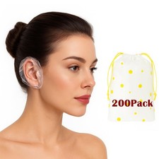 Disposable Waterproof Ear Covers Hair Dye Ear Protectors for Shower, Swimming