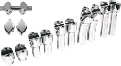 DRAG SPECIALTIES Big Buffalo Handlebar Risers - 3'' - Chrome 0602-0467