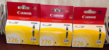 CANON CHRMALIFE 100+ PIXMA 226 Lot of 3 CLI-226Y Yellow NEW Unopened Ink Tank
