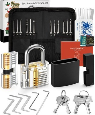 Lockpicking Set 2024 Neue Herausforderung & Geschenk für Anfänger 26 Stück Di...