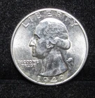 1949-P WASHINGTON QUARTER - SUPERB GEM BU - 90% SILVER