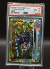 2022 Topps Chrome Sapphire F1 LEWIS HAMILTON #154 Gold #/50 PSA 10 Gem Mint