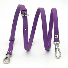 Purple Cross Genuine Leather Shoulder Adjustable Bag Strap Crossbody Handbag