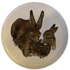 VTG 1975 Goebel Mother's Series Collector Plate – 1st Edition Rabbits Germany