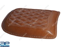 Echtleder Sozius-Solositz Hinten Hellbraun FüR Royal Enfield Classic 650 @Re