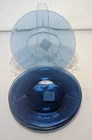 New Anchor Hocking Cobalt Blue Glass 8” Salad Dessert Luncheon Plates Set Of 4