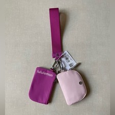 Lululemon Dual Pouch Wristlet - Pow Pink Tone/Flush Pink