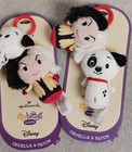 X2 CRUELLA & PATCH - HALLMARK ITTY BITTYS CLIPPYS - DISNEY ~ New Keychain, Clip — photo 1
