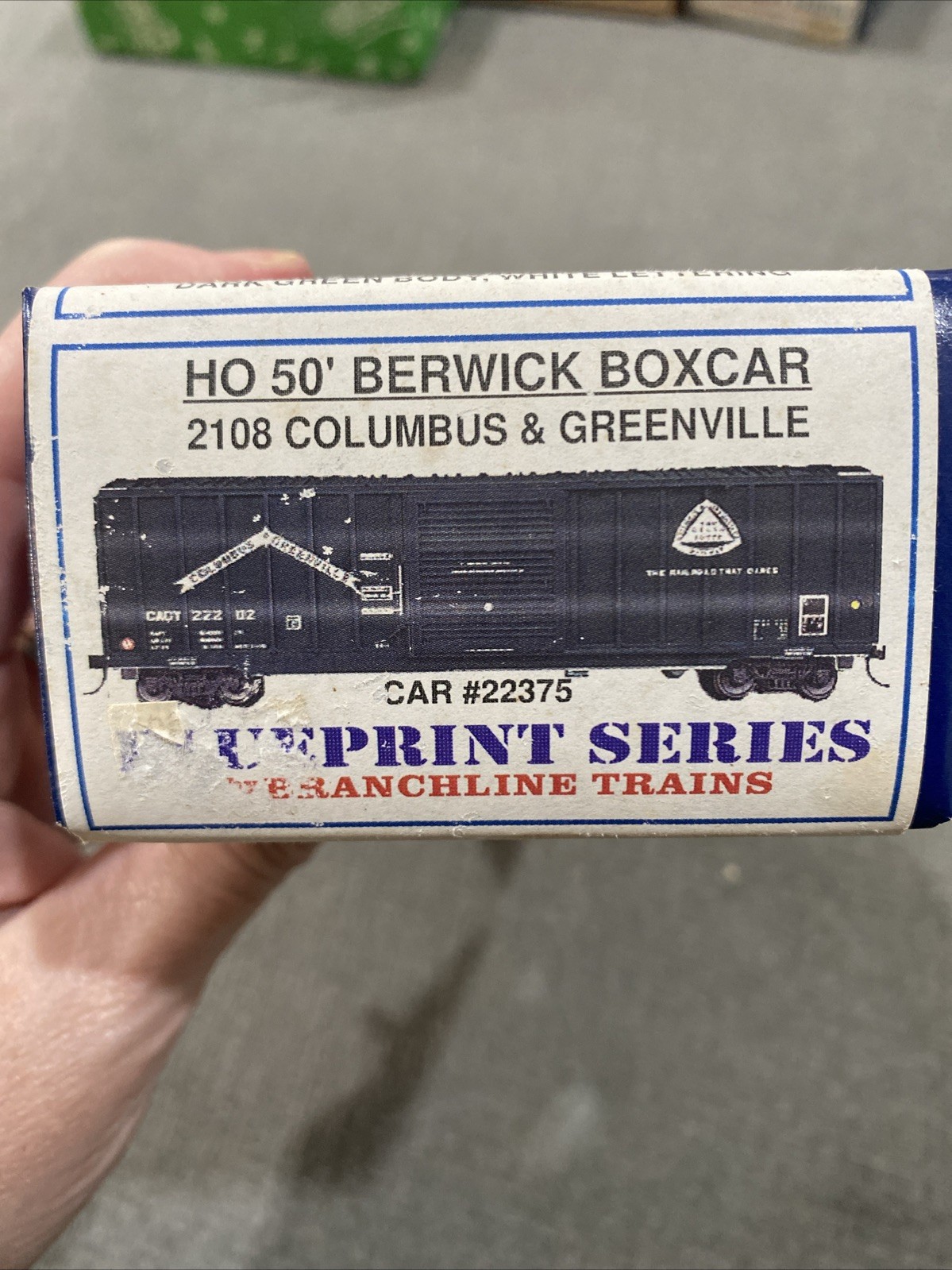 Branchline Blueprint Series 2108 Columbus & Greenville Car# 22375 HO 50’ Berwick