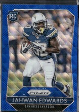 2015 Panini Prizm - Rookies Jahwan Edwards #290 Blue Wave Prizm /150 (RC)