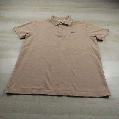 Tenkey Polo Shirt Mens Medium Light Brown Madrid Spain Pique Cotton Slim Casual
