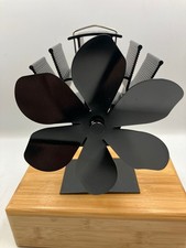 Maxesla 4-Blade Heat Powered Stove Top Eco Fan with Wood/Log Burner