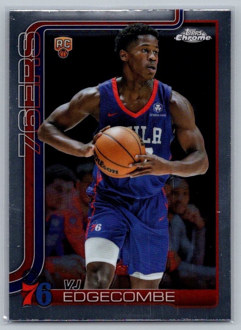 2025-26 Topps Chrome - VJ Edgecombe #253 Refractor (RC) Silver