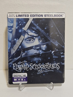 Edward Scissorhands Limited Edition Steelbook 25th Anniversary Blu-ray Sealed 