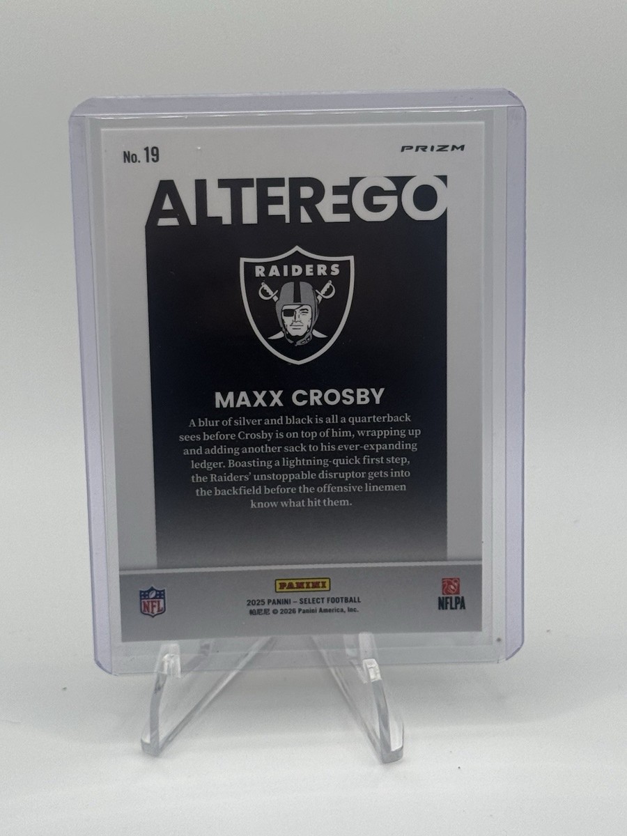 2025 Panini Select ALTER EGO Maxx Crosby - RAIDERS Short Print #19