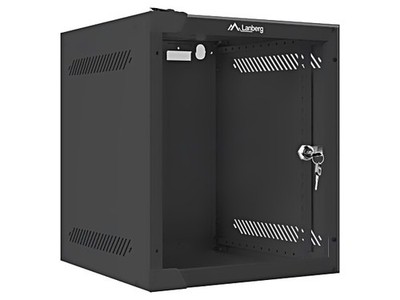 Z27072 enclosure: cabinet rack standard: 10'' 6U black Z: 310mm X: 280mm LANBERG