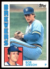 Bob Gibson 1984 Topps #349 Milwaukee Brewers MLB READ FREE SHIPPING AutographDen