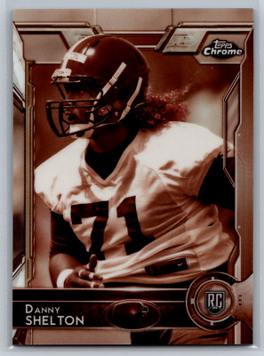 Danny Shelton 2015 Topps Chrome Sepia Refractor Rookie /99 #131 Cleveland Browns