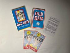 Vntg Old Maid Card Game Complete With Instructions Box Fun Graphics Match Pairs