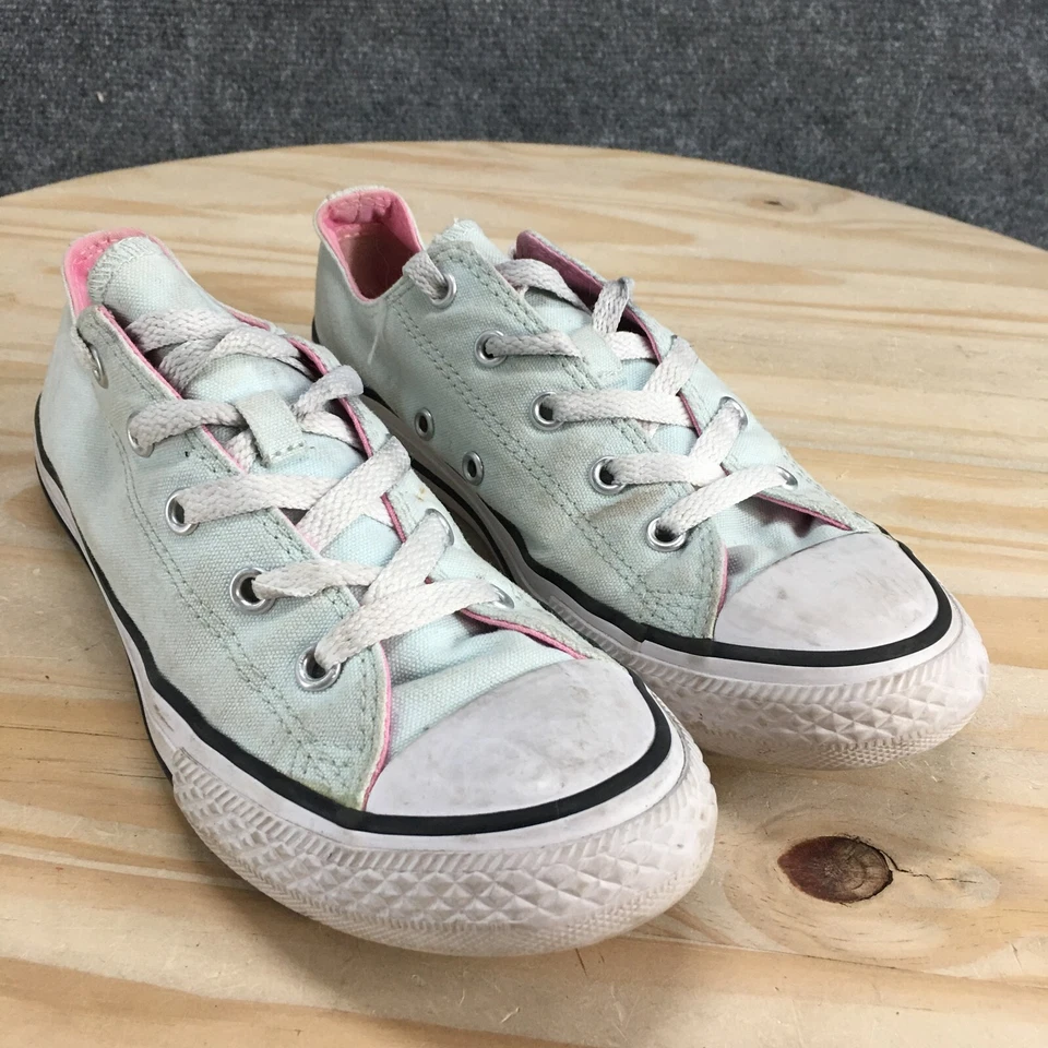 匡威鞋 Junior 3 Chuck Taylor All Star 运动鞋 完好绿色帆布 656870F — 第 3/4 张图片