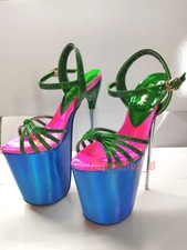 Summer 19cm Slim High Heel Platform Sandals 7.5-inch Buckle Shoes Women's Shoes