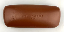 Longchamp Sunglasses Eyeglasses Case Only Clamshell Brown Hardcase