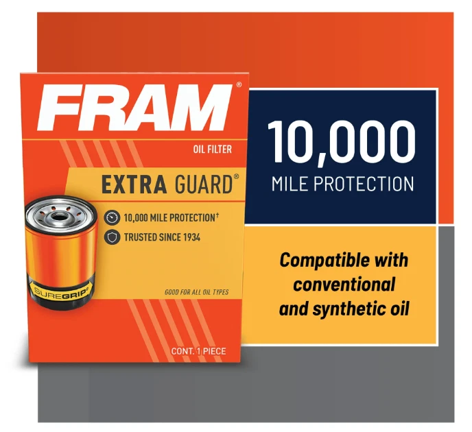 (Paquete de 3) Filtro de aceite FRAM, PH7317, 10 K millas, filtro de aceite de repuesto Foto 4 de 4