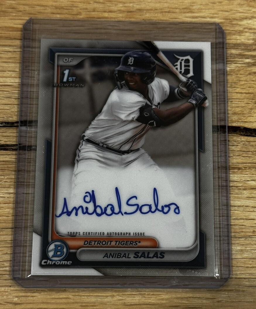 2024 Bowman Chrome ANIBAL SALAS 1st Rookie Auto Detroit Tigers RC
