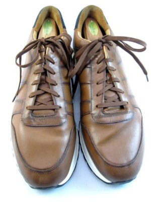 Allen Edmonds ''LAWSON'' Men's Lace Up Leather Sneakers 13 D Chestnut  (457N)