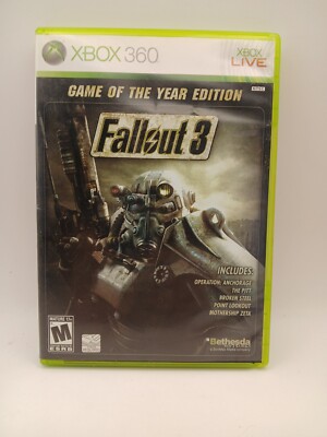 Game of the Year Edition Fallout 3 (Xbox 360, 2009) CIB