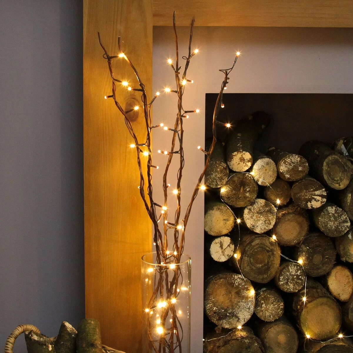 Twig lights sale in vase