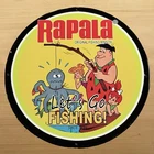 VINTAGE RAPALA PORCELAIN SIGN FISHING LURE BAIT SALES SERVICE STATION PUMP PLATE