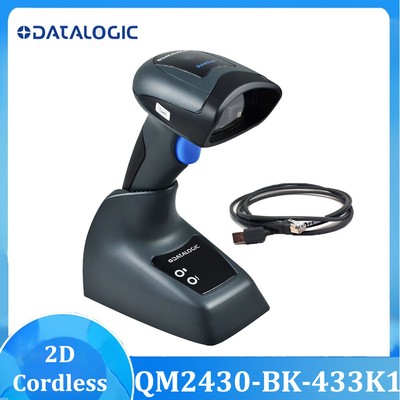Datalogic QuickScan QM2430-BK-433K1 Wireless 2D Barcode Scanner USB Kit w/ Base