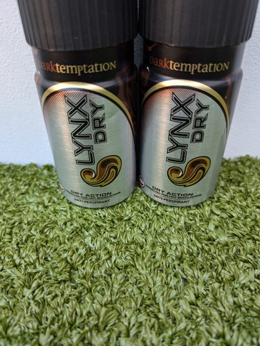 Lynx Dry Dark Temptation 150ml Cans Twist Lid Old Style Discontinued New - Picture 6 of 8