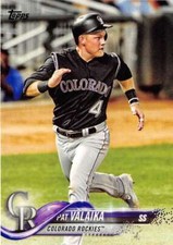 2018 Topps Series 1 # 112 Pat Valaika - Colorado Rockies Major League Baseball