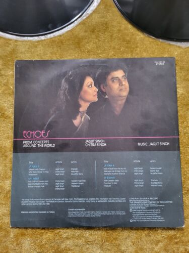 Jagjit & Chitra Singh - Echoes From Concerts Around The World - 2 X LP HMV 1986 - Picture 3 of 7