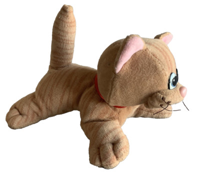 Vintage Tonka Pound Puppies Purries Purry Kitty Cat 7'' Brown Striped Tabby Plush