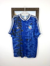 Strasbourg Home football shirt 1992 Soccer Adidas Jersey Mens Blue Trikot Sz XL