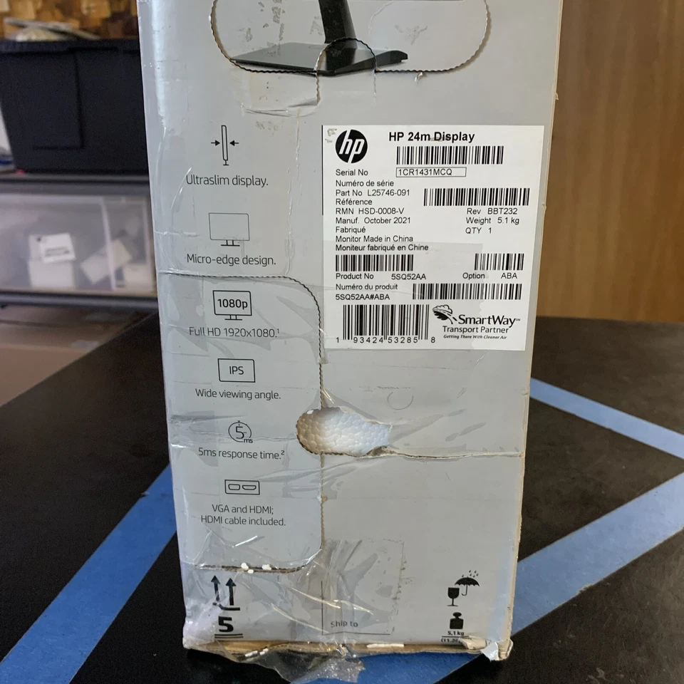 HP 24" IPS Micro-edge 1920 x 1080 HDMI VGA 60Hz 5ms LED Monitor - Image 3 of 4