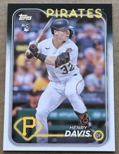 Henry Davis 2024 Topps Series 1 Rookie Card #295 Pittsburgh Pirates RC. rookie card picture