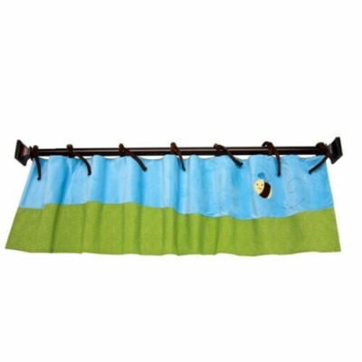 NoJo Critter Babies' Window Valance Blue Bees Insects Micro-fiber#9698