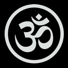 Ohm Vinyl Decal - White 6 Inch
