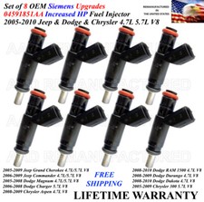 Oem Siemens Hp Upgraded 8x Fuel Injectors For 2008-2010 Dodge Ram 1500 4.7l