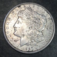 1921-D Morgan Silver Dollar - High Quality Scans #Q434