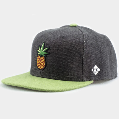 Bavarian Caps Cananas Snapback Basecap Kappe Ananas Stickerei bayrisch Hanf Neu
