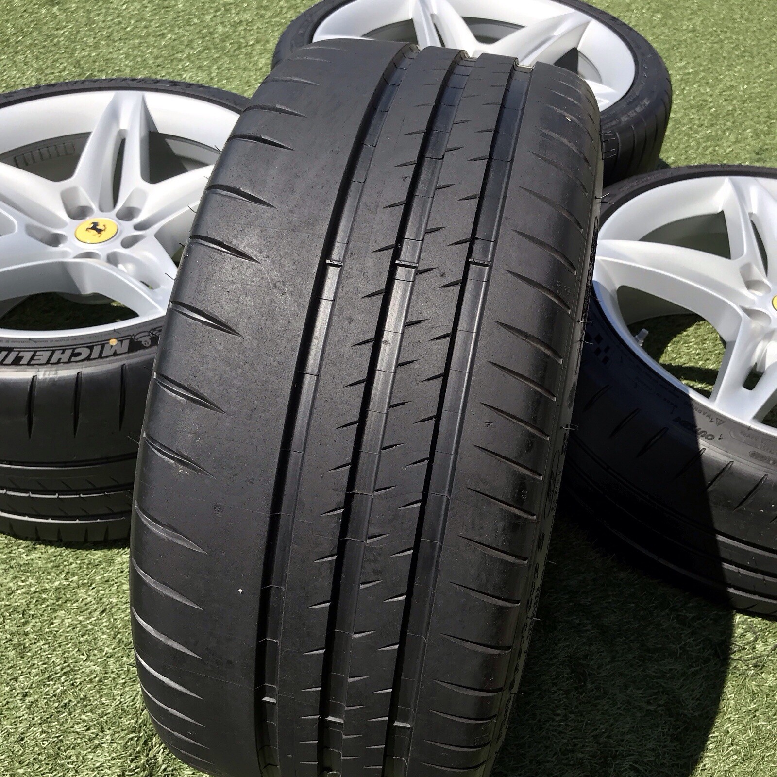 20 FERRARI SF90 RIMS TIRES NEW SET GENUINE STOCK TPMS WHEELS MICHELIN TIRES